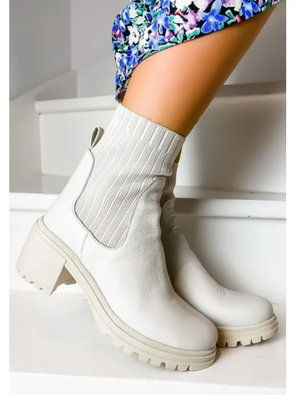 Femme Reqins Bottines^-Bottines Dita Cuir Graine
