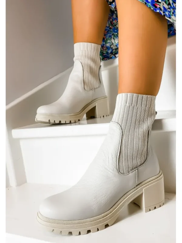 Femme Reqins Bottines^-Bottines Dita Cuir Graine