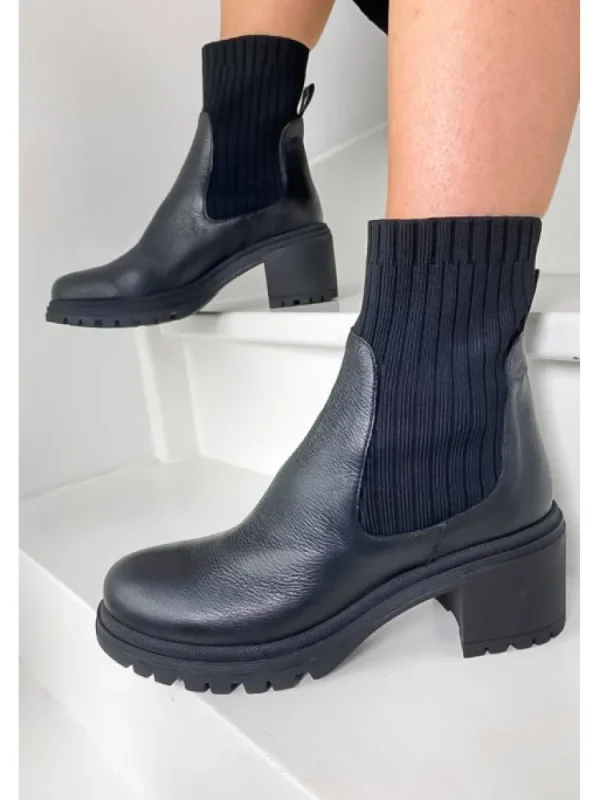Femme Reqins Bottines^-Bottines Dita Cuir Graine