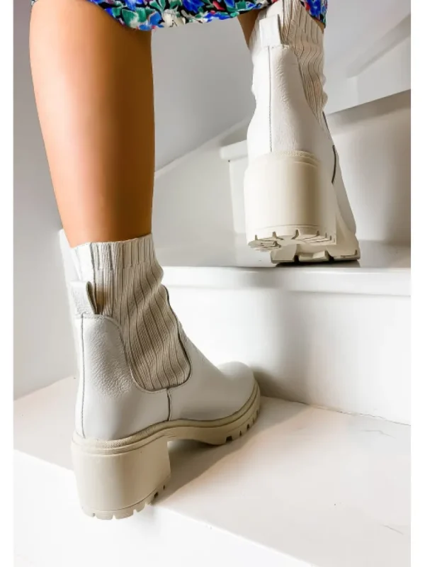 Femme Reqins Bottines^-Bottines Dita Cuir Graine