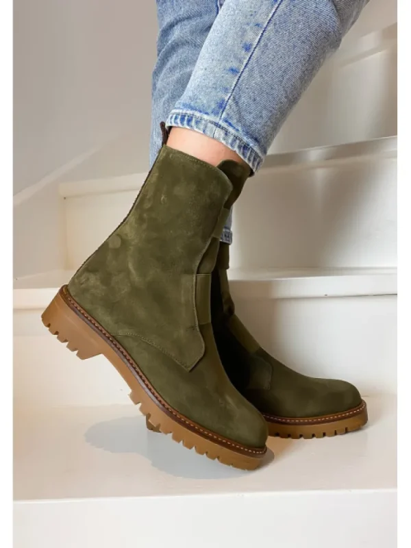 Femme Reqins Bottines^-Bottines Dusky Peau Kaki