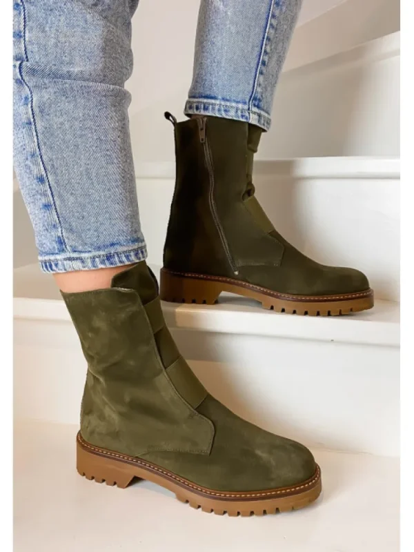 Femme Reqins Bottines^-Bottines Dusky Peau Kaki