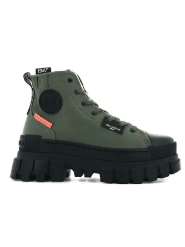 Femme Palladium Bottines^Revolt Hi Tx Olive-