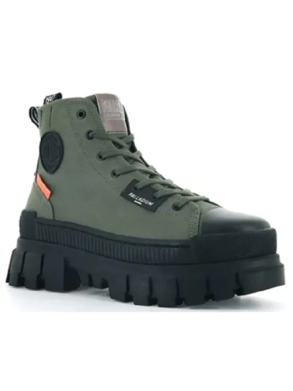 Femme Palladium Bottines^Revolt Hi Tx Olive-