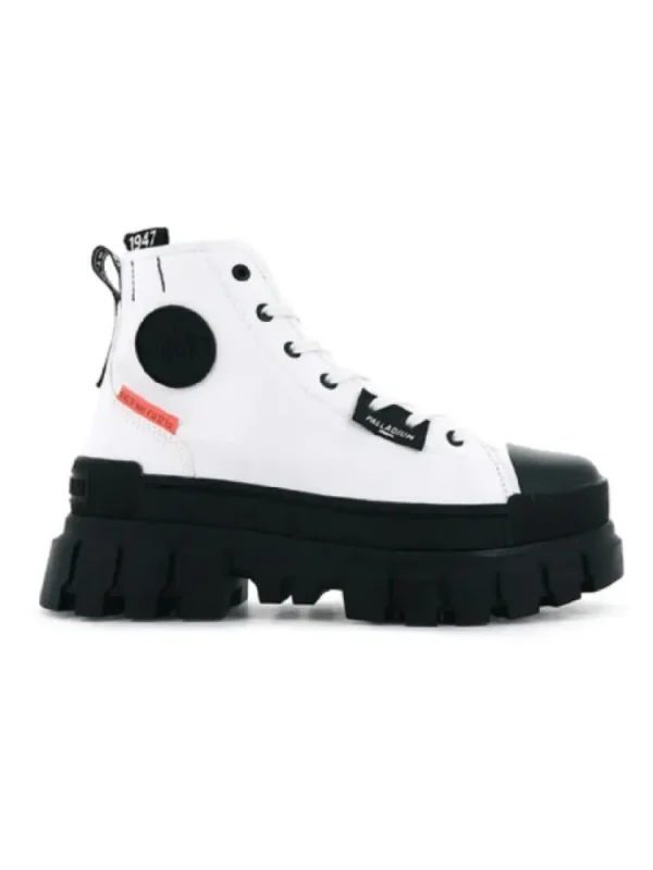 Femme Palladium Bottines^Revolt Hi Tx Star White-