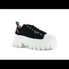 Femme Palladium Baskets^Revolt Lo Tx Black/Marshmallow-