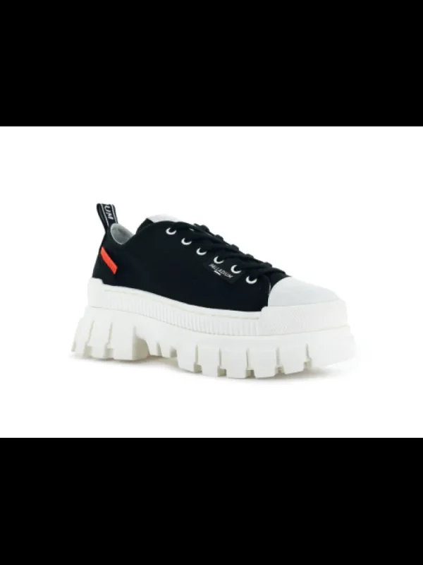 Femme Palladium Baskets^Revolt Lo Tx Black/Marshmallow-