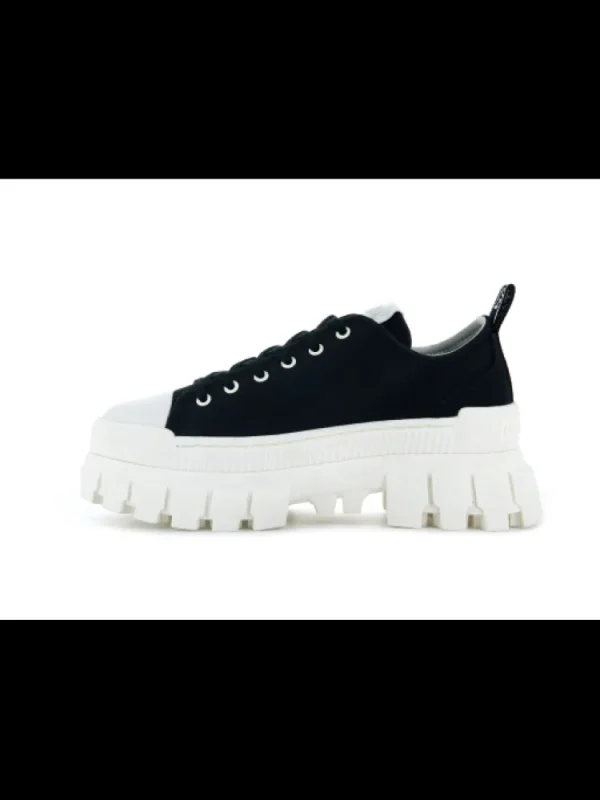Femme Palladium Baskets^Revolt Lo Tx Black/Marshmallow-