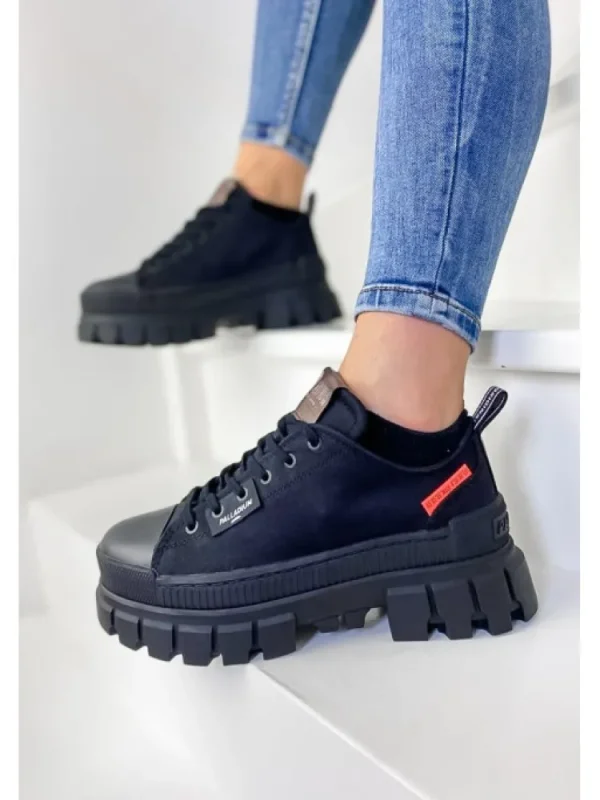 Femme Palladium Baskets^Revolt Lo Tx Black-