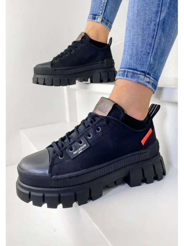 Femme Palladium Baskets^Revolt Lo Tx Black-