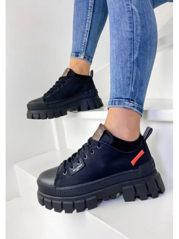 Femme Palladium Baskets^Revolt Lo Tx Black-