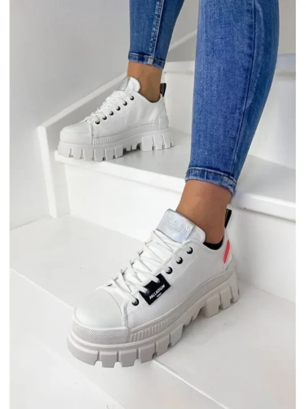 Femme Palladium Baskets^Revolt Lo Tx Star White-