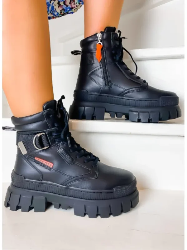 Femme Palladium Bottines^Revolt Sport Ranger Black-