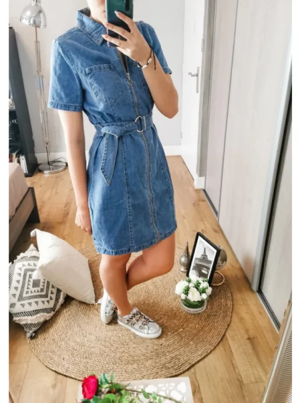 Femme * Robes^Robe En Jean Manille
