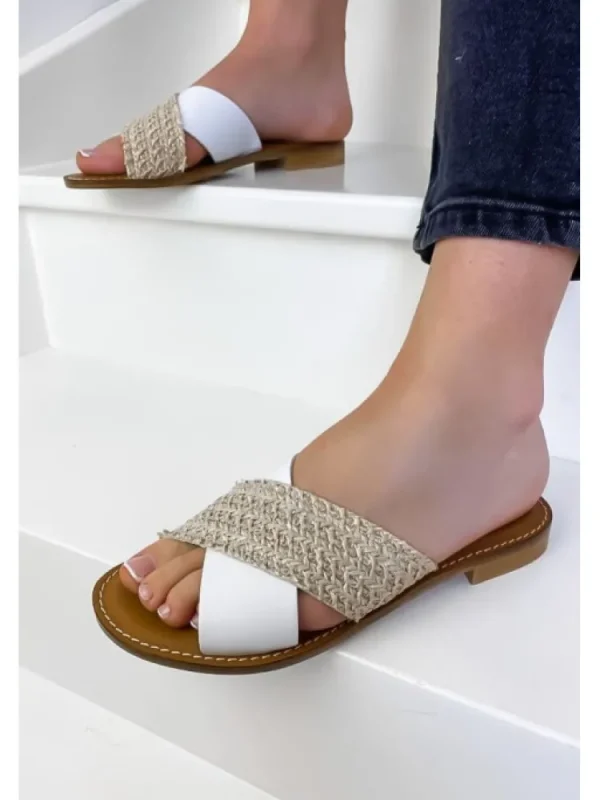 Femme Semerdjian Sandales & Nu-Pieds^Sandales Avena Blanc/Ecru-