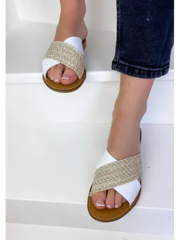 Femme Semerdjian Sandales & Nu-Pieds^Sandales Avena Blanc/Ecru-