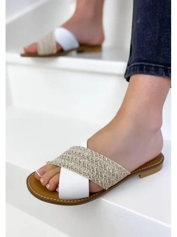 Femme Semerdjian Sandales & Nu-Pieds^Sandales Avena Blanc/Ecru-