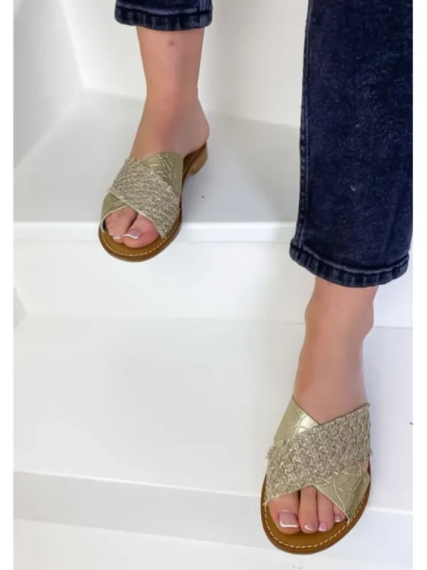 Femme Semerdjian Sandales & Nu-Pieds^Sandales Avena Dorees-