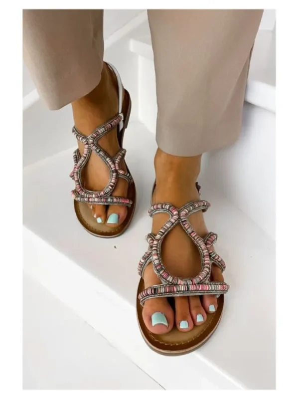 Femme Les Petites Bombes - LPB Sandales & Nu-Pieds^Sandales Cuir Alya Dore-Les Petites Bombes
