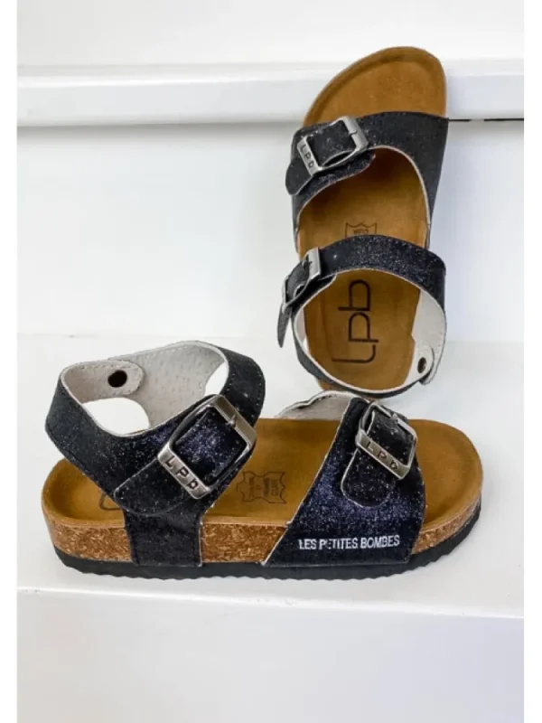 Enfants Les Petites Bombes - LPB Sandales & Nu-Pieds^Sandales Enfant Rosette Glitter-Les Petites Bombes