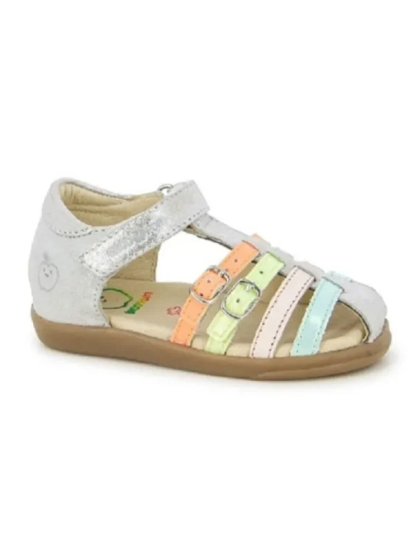 Enfants Shoo pom Sandales & Nu-Pieds^Sandales Fille Pika Spart Argent/Multi-