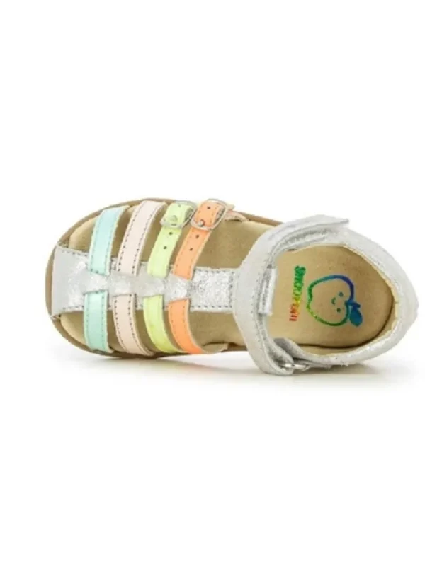 Enfants Shoo pom Sandales & Nu-Pieds^Sandales Fille Pika Spart Argent/Multi-