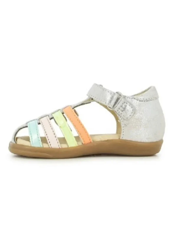 Enfants Shoo pom Sandales & Nu-Pieds^Sandales Fille Pika Spart Argent/Multi-