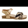 Enfants Reqins Sandales & Nu-Pieds^Sandales Fille Sybelle Noir/Or-