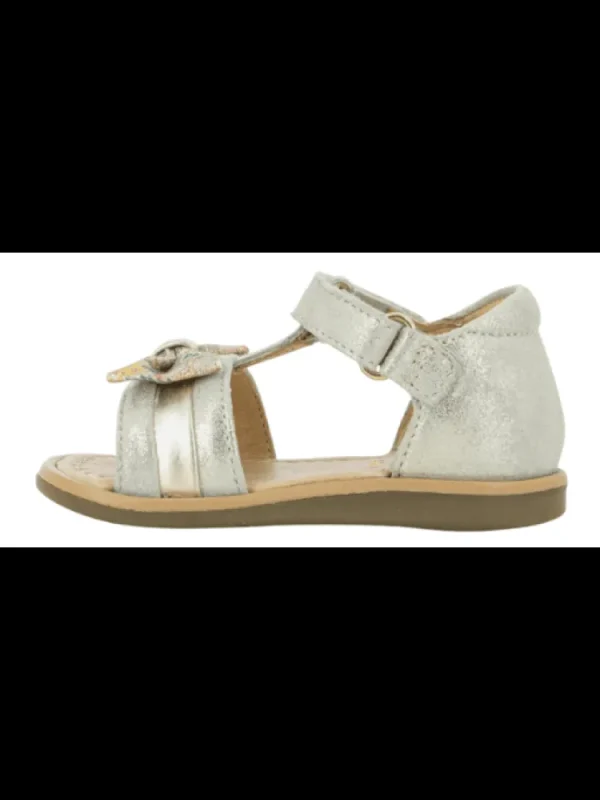 Enfants Shoo pom Bottes & Bottines^Sandales Fille Tity New Knot Platine-