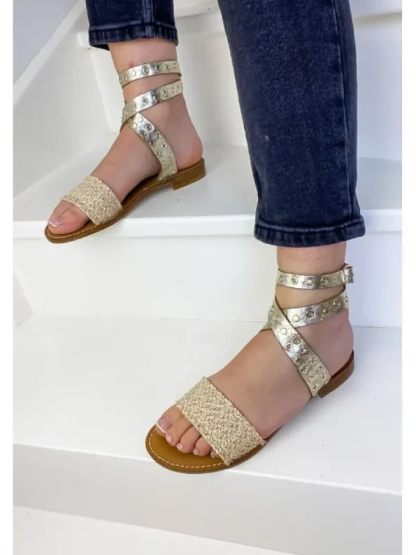Femme Semerdjian Sandales & Nu-Pieds^Sandales Mora Doree-