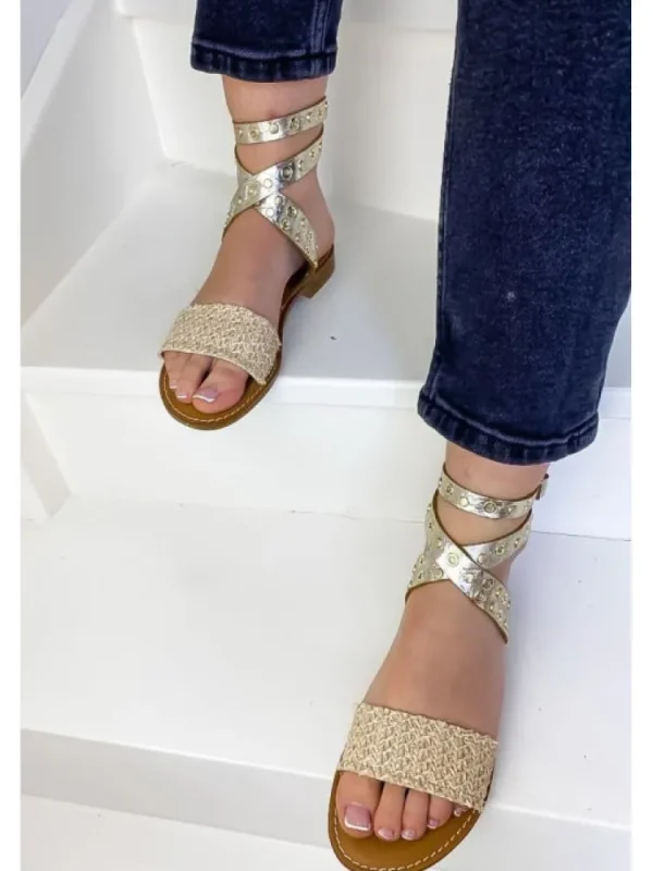 Femme Semerdjian Sandales & Nu-Pieds^Sandales Mora Doree-