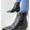 Femme Semerdjian Bottines^Santiag Er753 Gange Nero-
