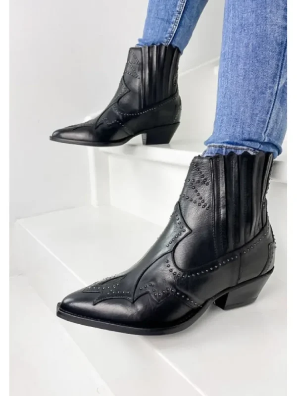 Femme Semerdjian Bottines^Santiag Er753 Gange Nero-