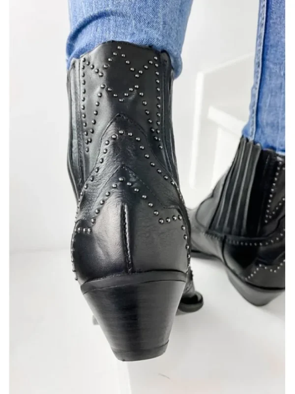 Femme Semerdjian Bottines^Santiag Er753 Gange Nero-