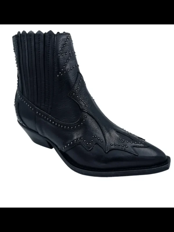 Femme Semerdjian Bottines^Santiag Er753 Gange Nero-