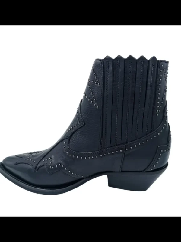 Femme Semerdjian Bottines^Santiag Er753 Gange Nero-