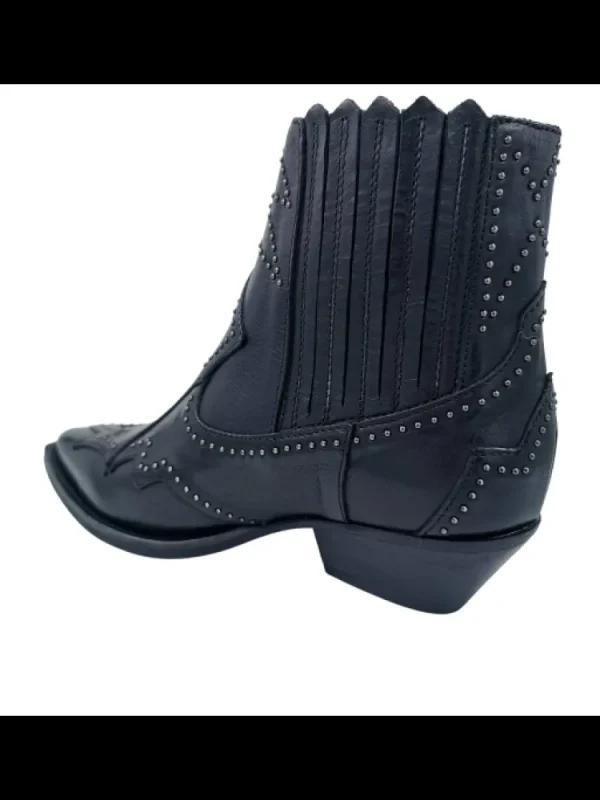 Femme Semerdjian Bottines^Santiag Er753 Gange Nero-