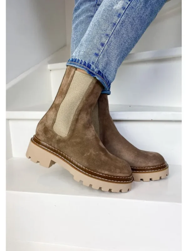 Femme Semerdjian Bottines^-Bottines E449E2 Camoscio Corda