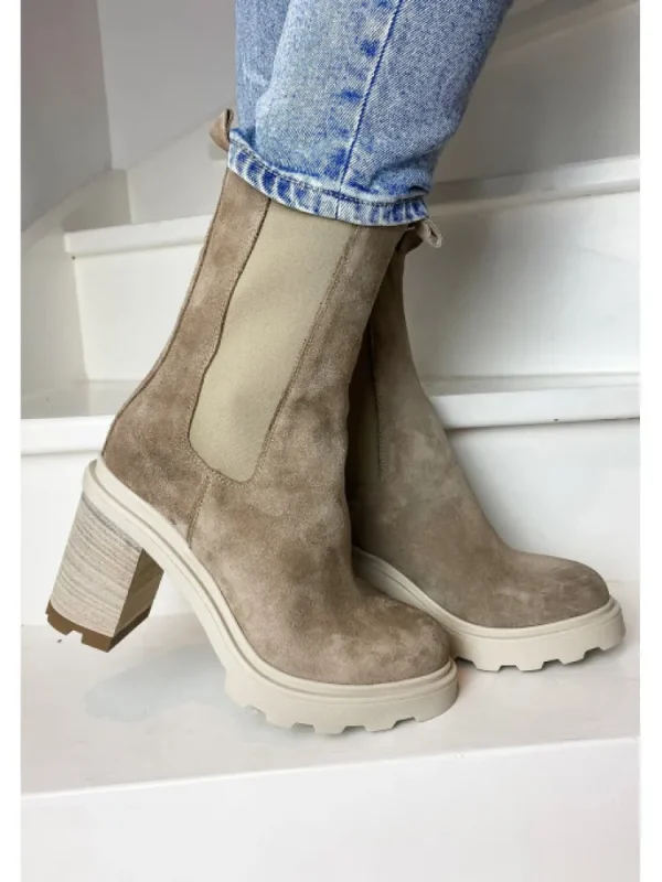 Femme Semerdjian Bottines^-Bottines E544E1 Camoscio Corda