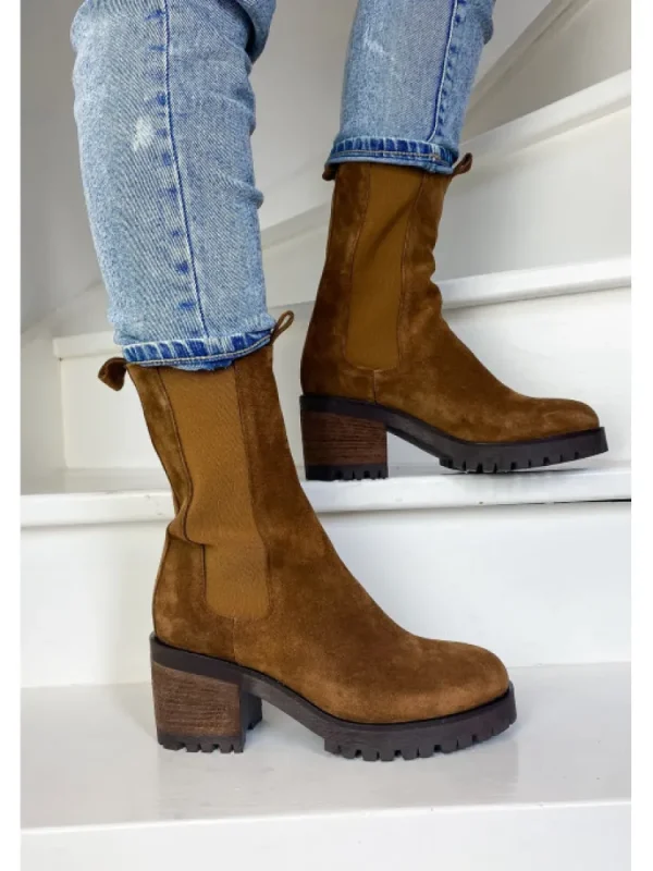Femme Semerdjian Bottines^-Bottines E228E3 Camoscio Fox