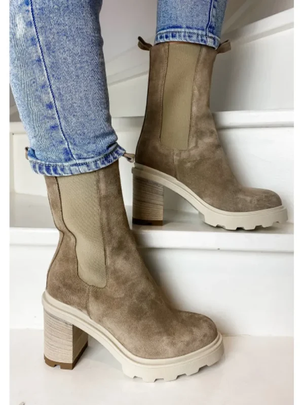 Femme Semerdjian Bottines^-Bottines E544E1 Camoscio Corda