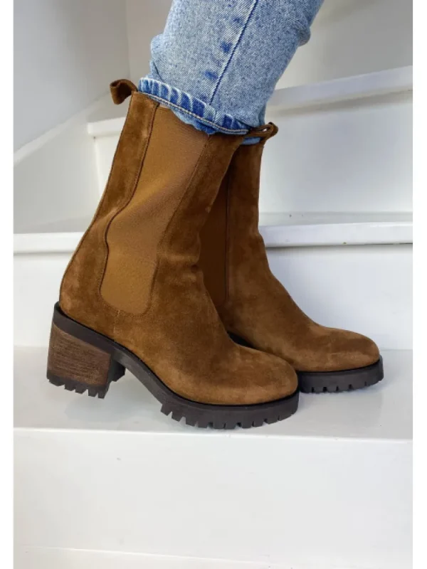 Femme Semerdjian Bottines^-Bottines E228E3 Camoscio Fox
