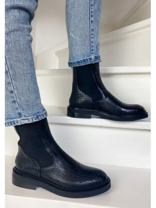 Femme Semerdjian Bottines^-Bottines E320E4 Cocco Nero