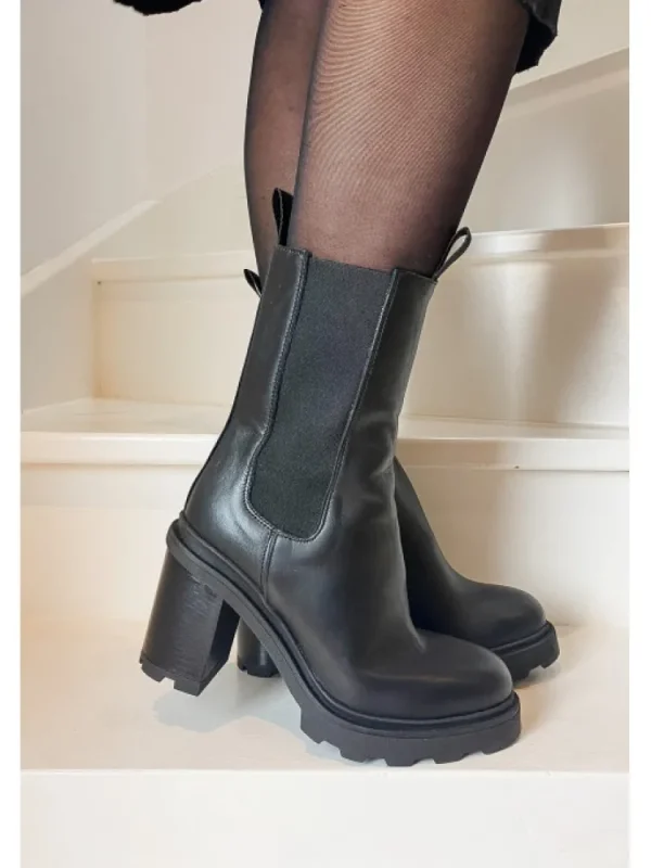 Femme Semerdjian Bottines^-Bottines E544E1 Gange Nero