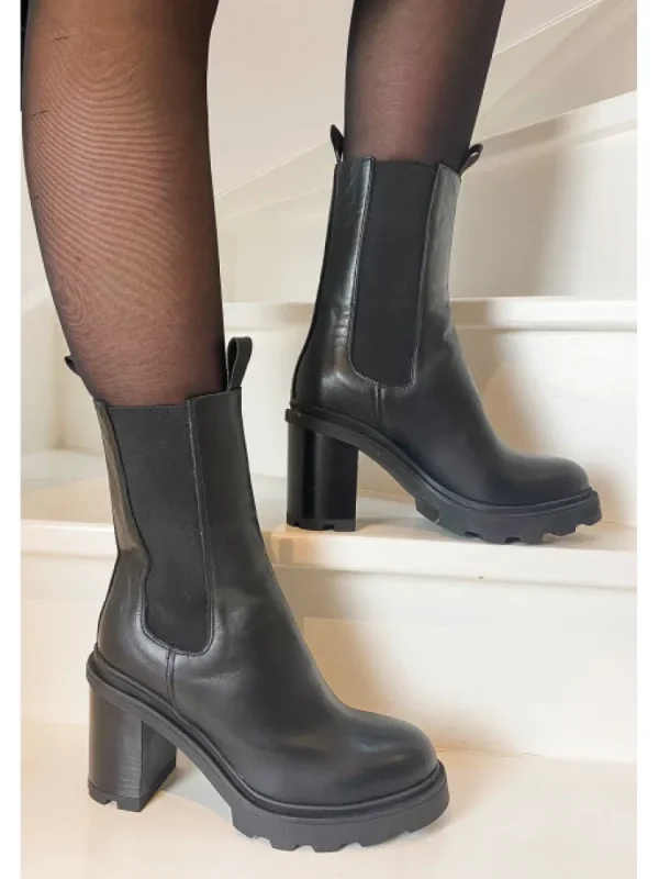 Femme Semerdjian Bottines^-Bottines E544E1 Gange Nero