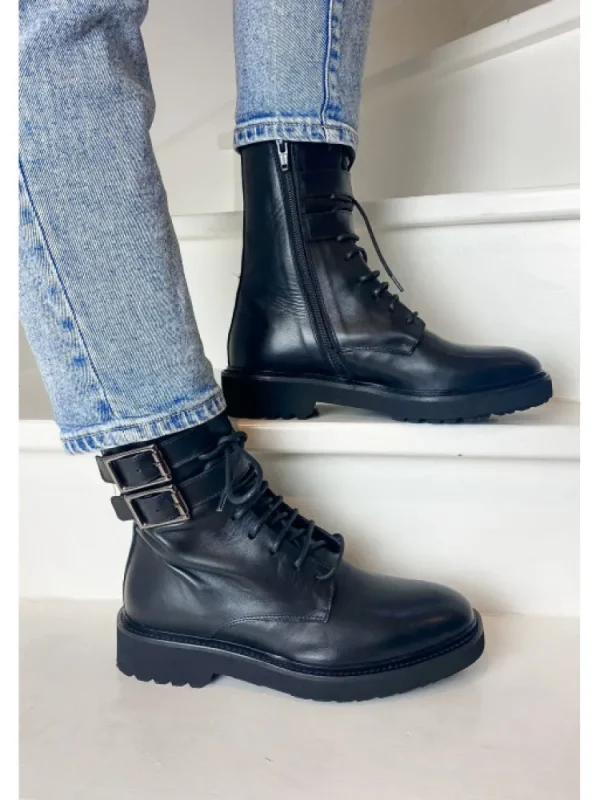 Femme Semerdjian Bottines^-Bottines E907R3 Gange Nero