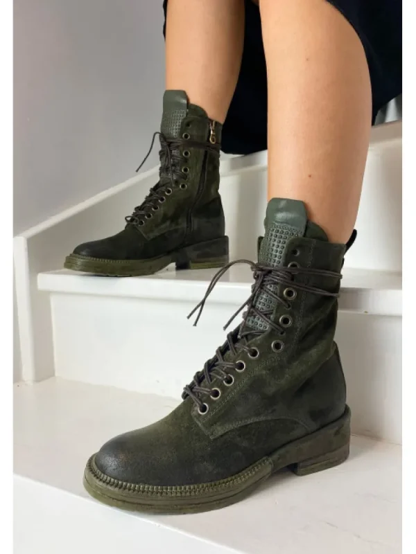Femme Semerdjian Bottines^-Bottines F227K1 Camoscio Kaki