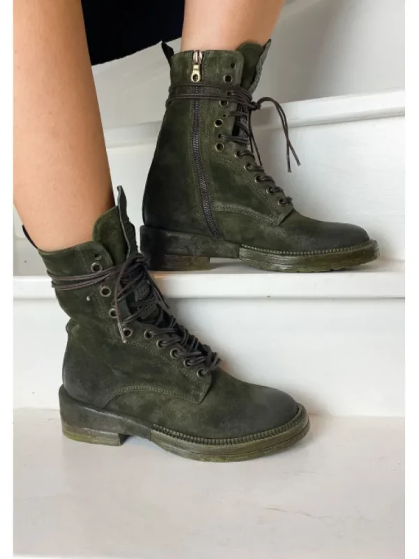 Femme Semerdjian Bottines^-Bottines F227K1 Camoscio Kaki