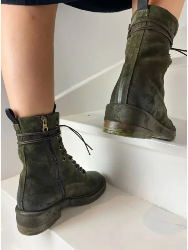 Femme Semerdjian Bottines^-Bottines F227K1 Camoscio Kaki