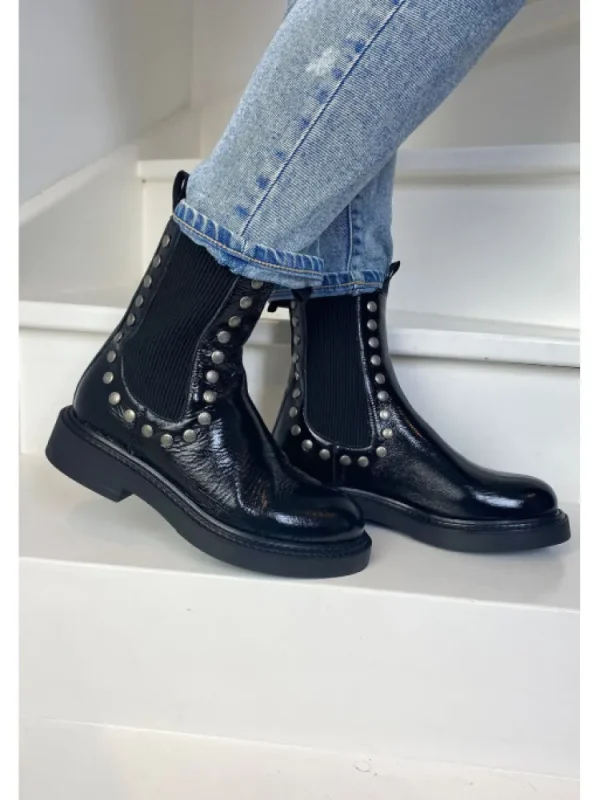 Femme Semerdjian Bottines^-Bottines F112K7 Naplak Nero
